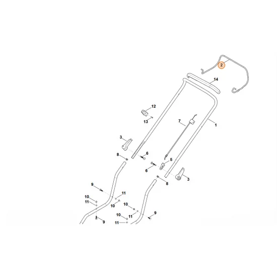 STIHL  Dźwignia włączająca 6358 764 0205
